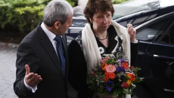 Mikuláš Dzurinda vítá v Bratislavě Catherine Ashtonovou