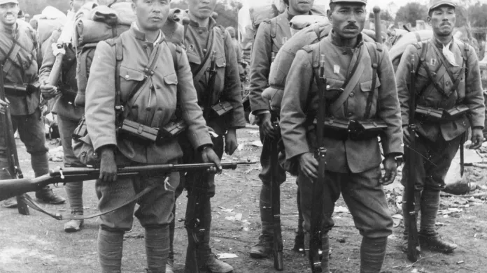 Japonští vojáci v Nankingu