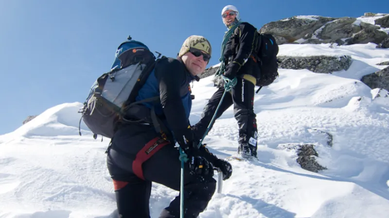 Michal Fila (vlevo) má rád hory a lyžování