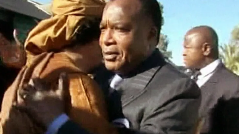 Setkání Muammara Kaddáfího s delegací Africké unie