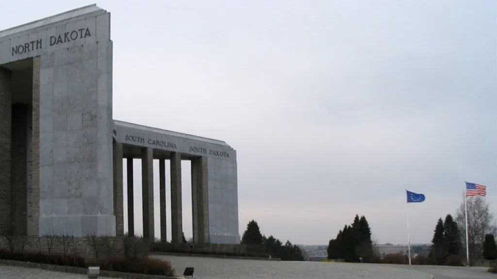 Památník v městečku Bastogne