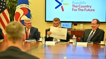 Během jednání s podnikateli předseda vlády představil národní inovační strategii Czech Republic: The Country for the Future
