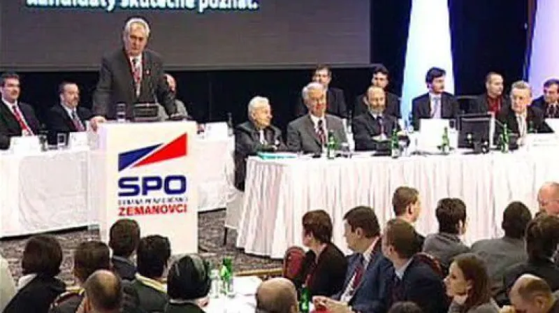 Projev Miloše Zemana