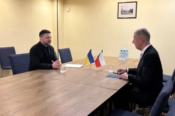 Je otázkou, kdo zprostředkuje konec války, řekl Babiš po schůzce se Zelenským