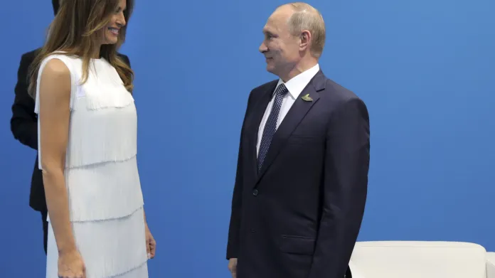 Melania Trumpová s Vladimirem Putinem