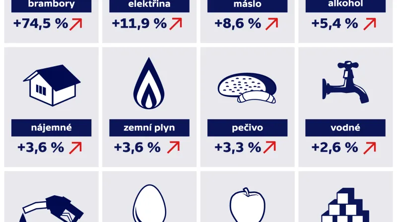 Meziroční změny v cenách v březnu 2019