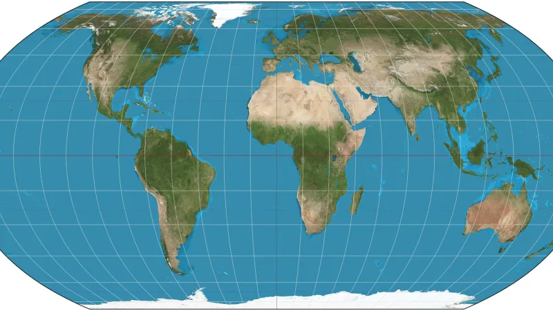Projekce Equal Earth ukazuje Afriku větší než Mercatorova projekce