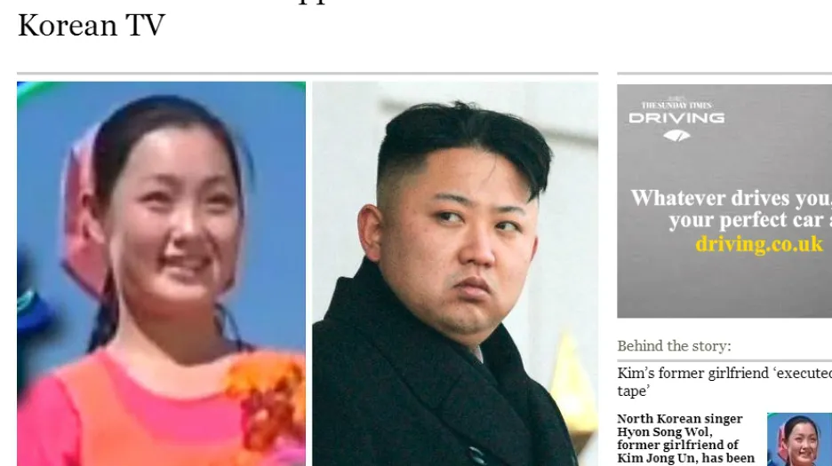 Podle The Times Kimova exmilenka na popravišti neskončila