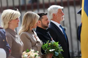 Prezident Pavel přijal na Pražském hradě Volodymyra Zelenského