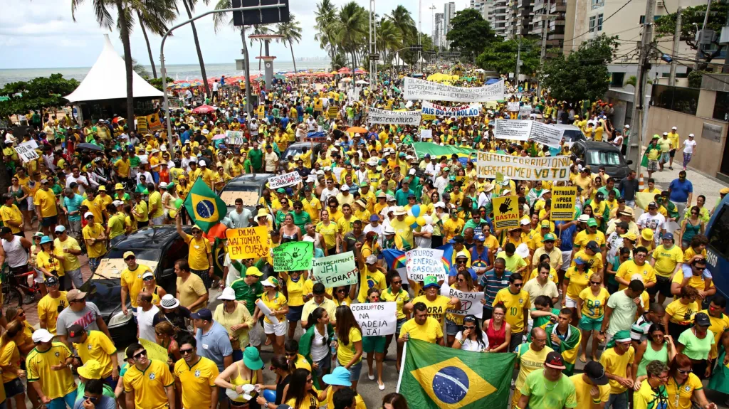 Milionový protest v Brazílii
