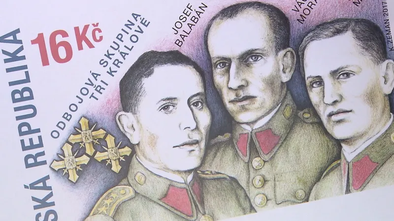 Známka odbojové skupiny Tři králové