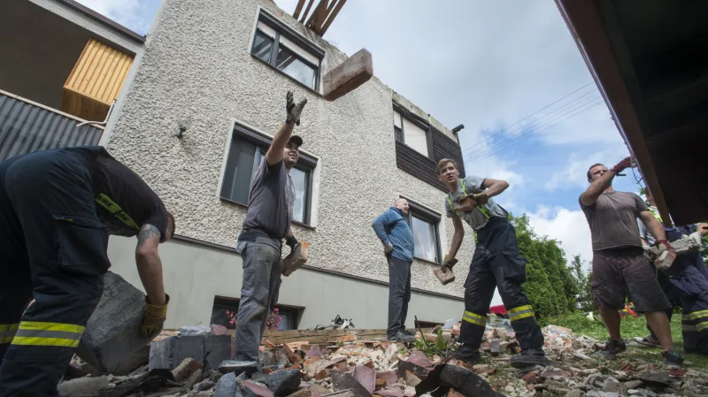 Škody po smršti v Bohuslavicích