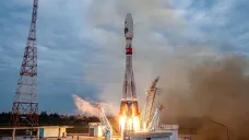 Start ruské rakety s měsíční sondou Luna-25