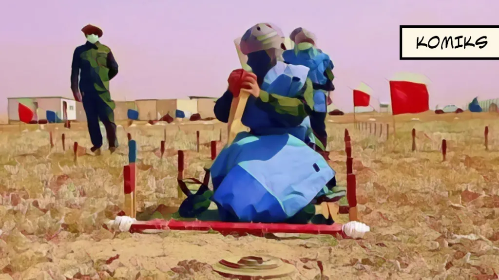 Irácké ženy pomáhají s odstraňováním min