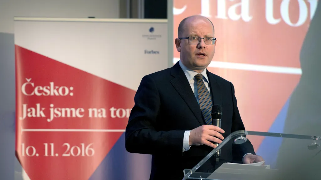 Premiér Bohuslav Sobotka vystoupil na konferenci nazvané Česko: Jak jsme na tom?