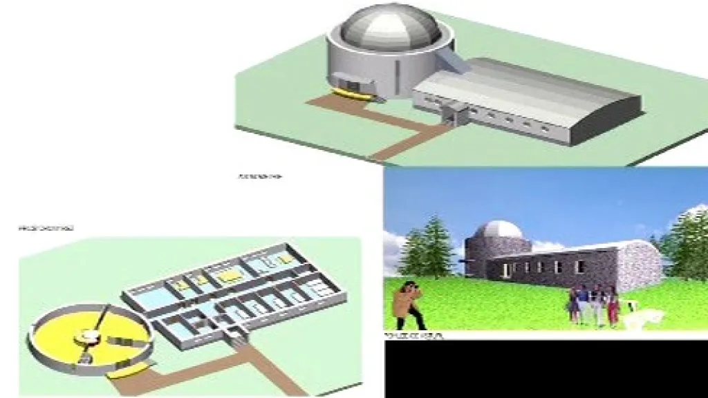 Vizualizace observatoře na Myslivně