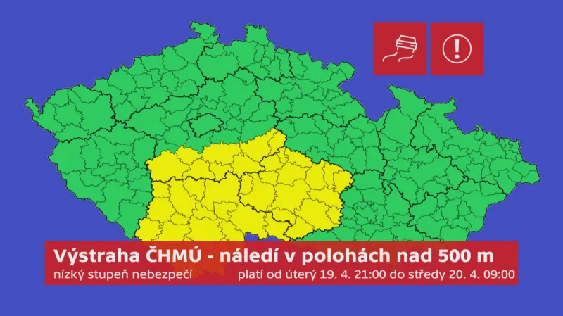 Výstraha na náledí