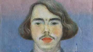 Jan Zrzavý, Vlastní podobizna, 1909 (z expozice na zámku v Telči)