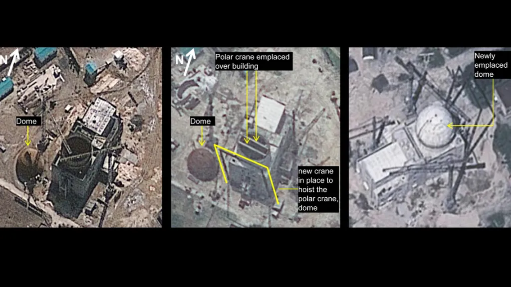 Satelitní snímky Jongbjonu