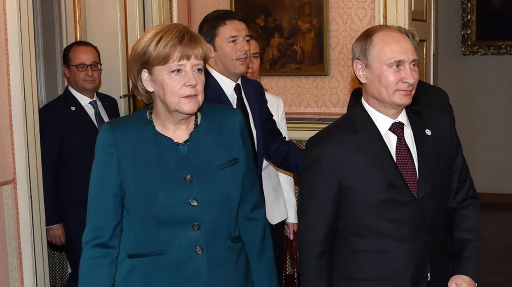 Setkání Merkelové s Vladimirem Putinem