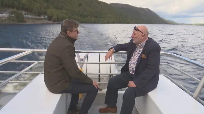 Bohumil Vostal během rozhovoru s Williem Cameronem