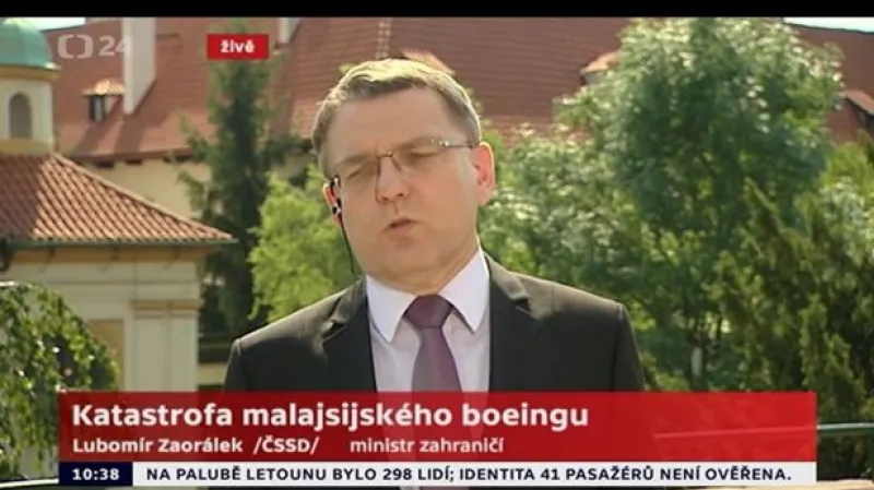 Zaorálek - na palubě nebyli žádní Češi