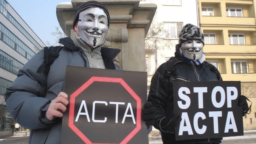 Na řadě míst v ČR ase sešli odpůrci ACTA