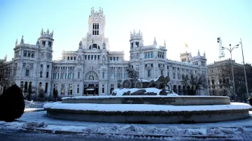Madrid zasypal sníh