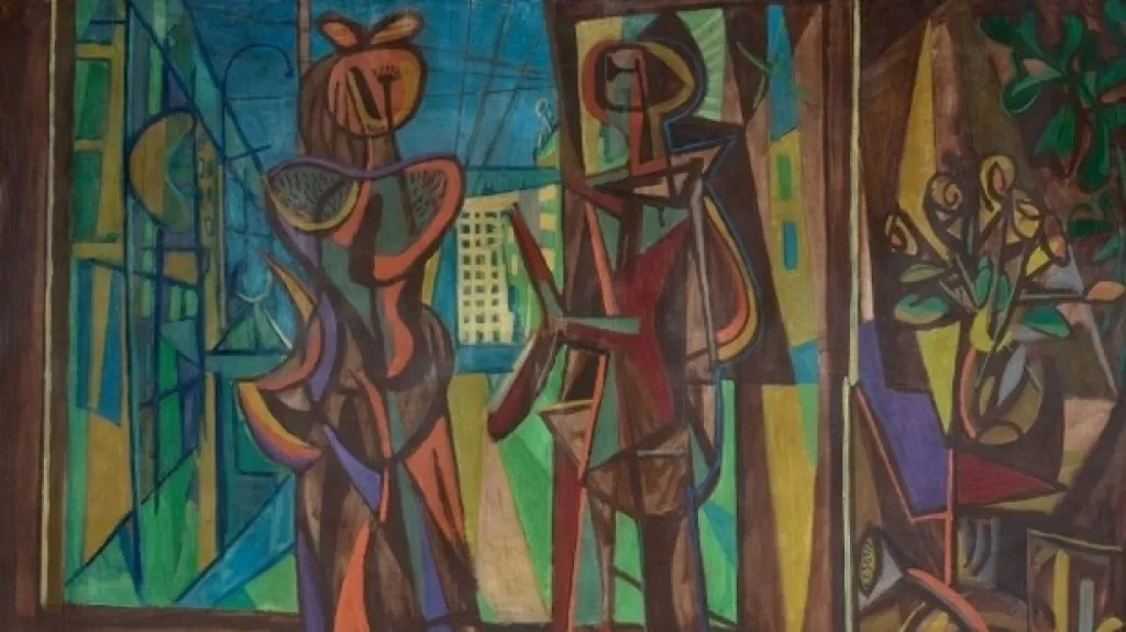 Jan Kotík / Obchod na hlavní třídě (Město), 1947