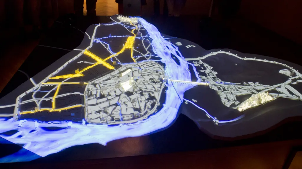 Z expozice Karla IV. – velkolepé staveniště Evropy