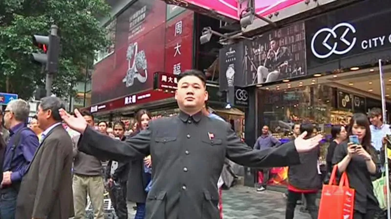 Dvojník Kim Čong-una v Hongkongu