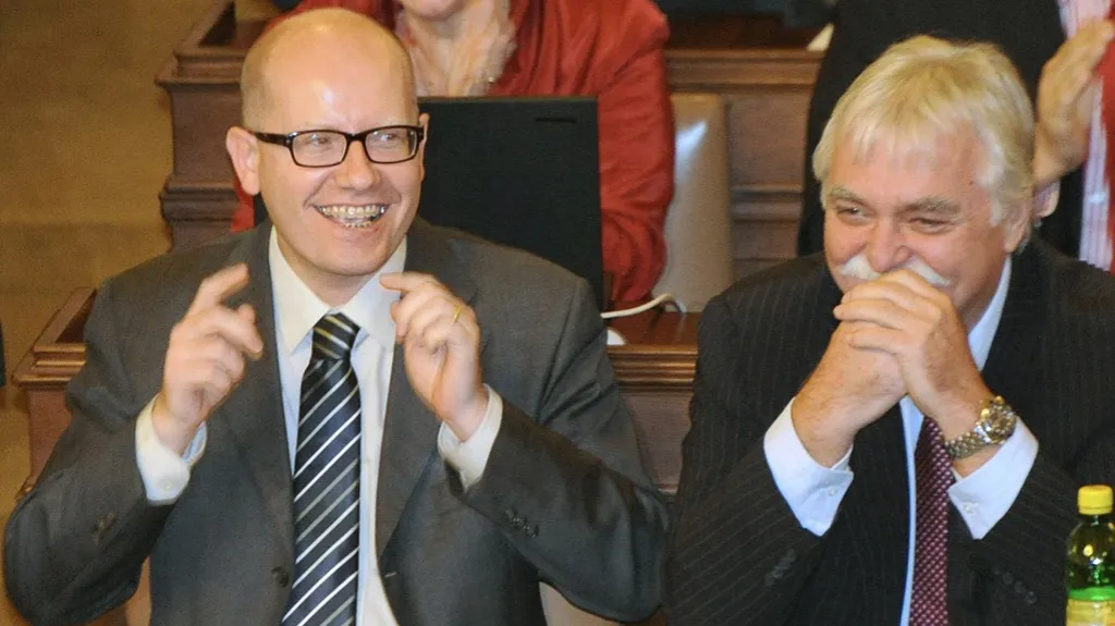 Bohuslav Sobotka a Milan Urban