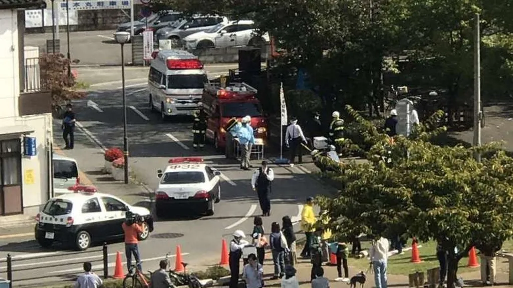 Následky exploze v japonském městě Ucunomija
