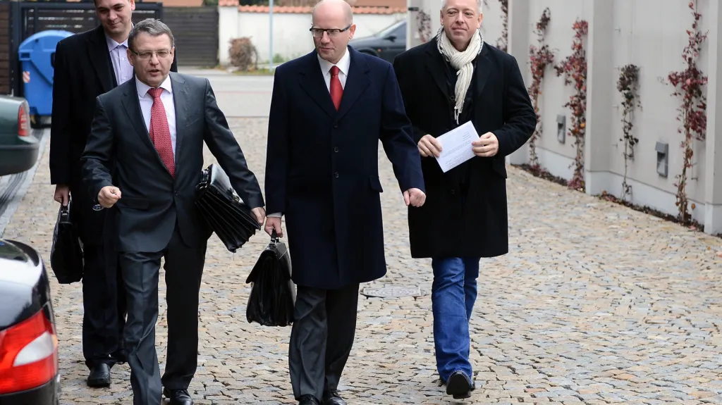 Lubomír Zaorálek, Bohuslav Sobotka a Milan Chovanec (ČSSD)