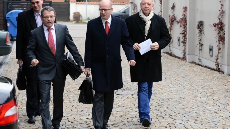 Lubomír Zaorálek, Bohuslav Sobotka a Milan Chovanec (ČSSD)