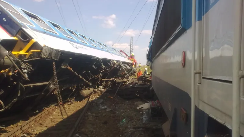 V Horažďovicích se srazily dva rychlíky