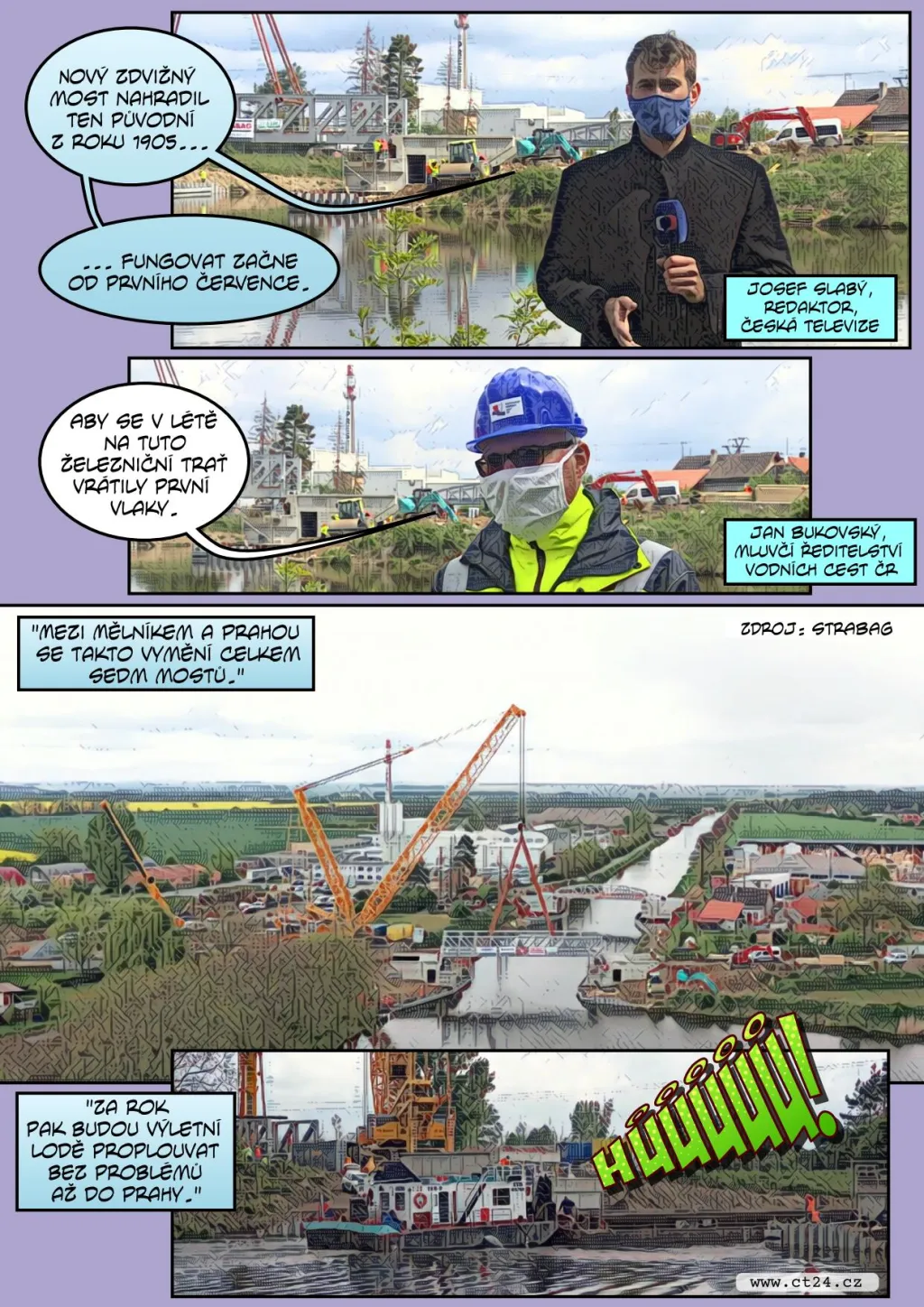 V Česku vzniká první zdvižný most