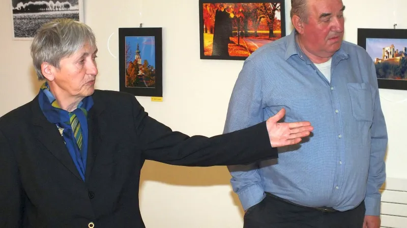Z výstavy L. Baďurové a J. Budiše v Boskovicích