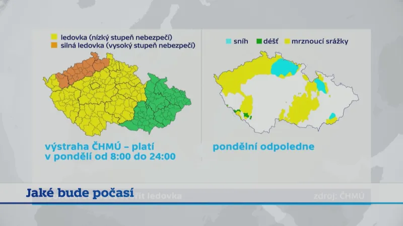 Výstraha na ledovku – 19. 12. 2022