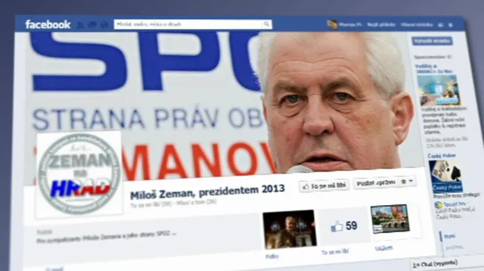 Kampaň Miloše Zemana na sociálních sítích