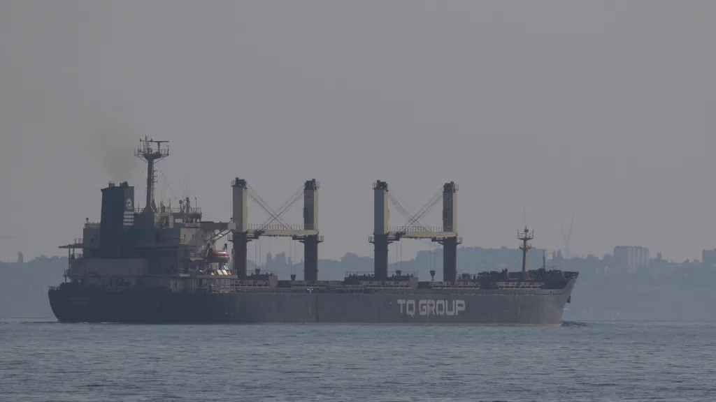 Turecká loď vyplula z Oděsy