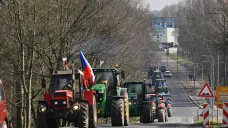 Protestní jízda zemědělců v Jablonci nad Nisou