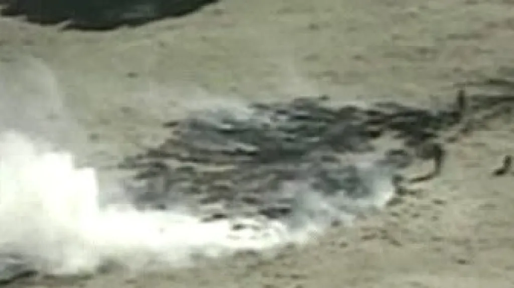 Místo havárie raketoplánu Columbia