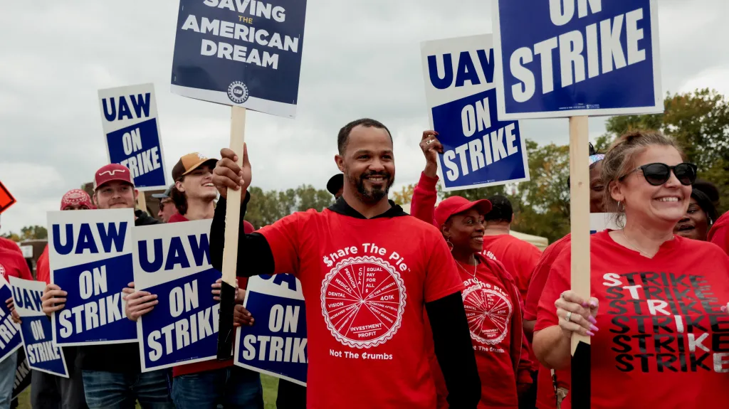 Stávka pracovníků amerických automobilek