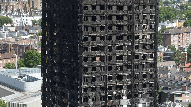 Grenfell Tower po požáru