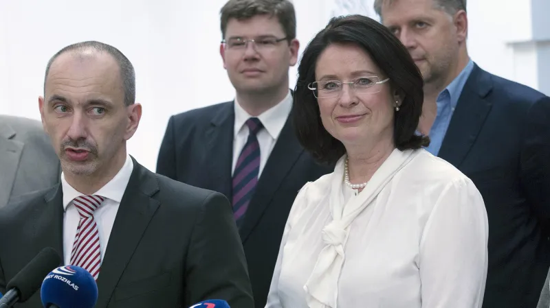 Miroslava Němcová a členové grémia ODS