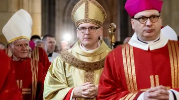 Stanislav Přibyl během slavnostní mše v katedrále sv. Víta