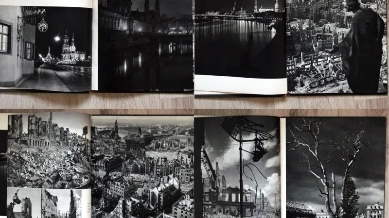 Fotografie Richarda Petera z knihy Dresden - Eine Kamera klagt an