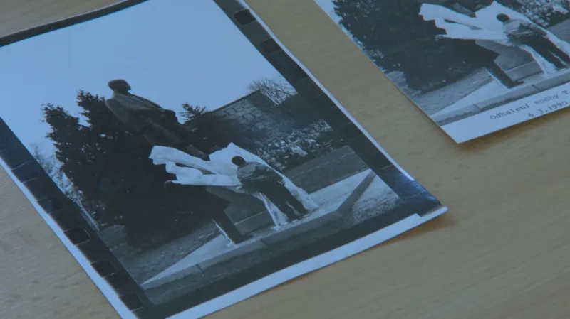 Sochu Masaryka odhalil syn Rudolfa Veselého