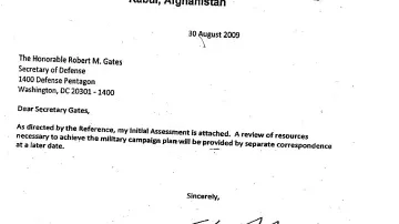 Zpráva generála McChrystala
